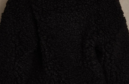 Plush Cropped Wool Coat