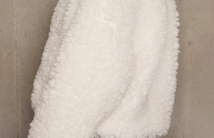 Plush Cropped Wool Coat