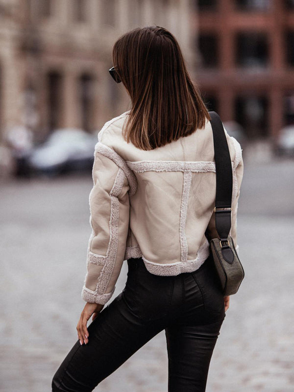 Fur Long Sleeve Coat