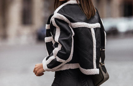 Fur Long Sleeve Coat