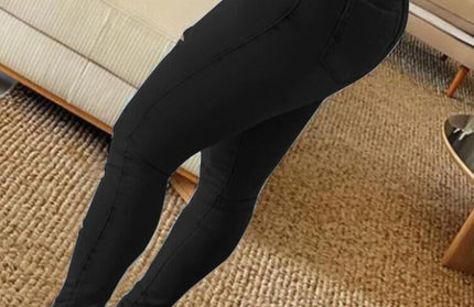 women's high waist ripped jeans pencil pants - Hey Love Boutique