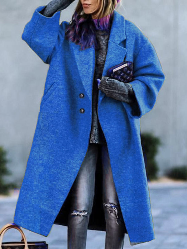 Beltless Loose Woolen Jacket