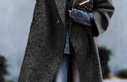 Beltless Loose Woolen Jacket