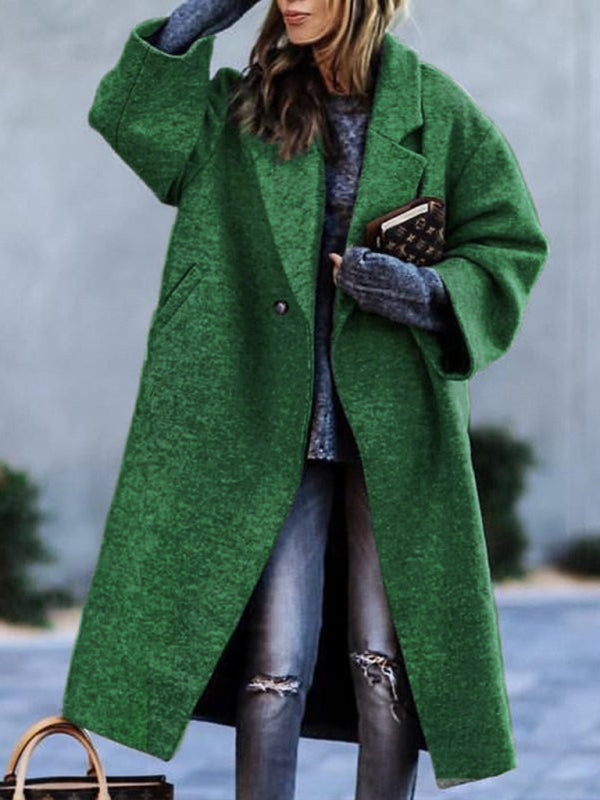 Beltless Loose Woolen Jacket