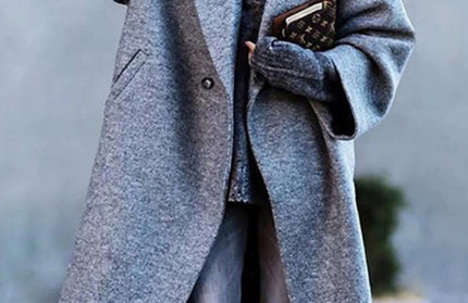 Beltless Loose Woolen Jacket