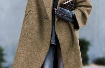 Beltless Loose Woolen Jacket