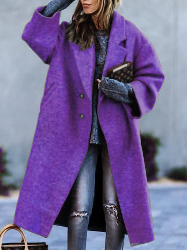 Beltless Loose Woolen Jacket