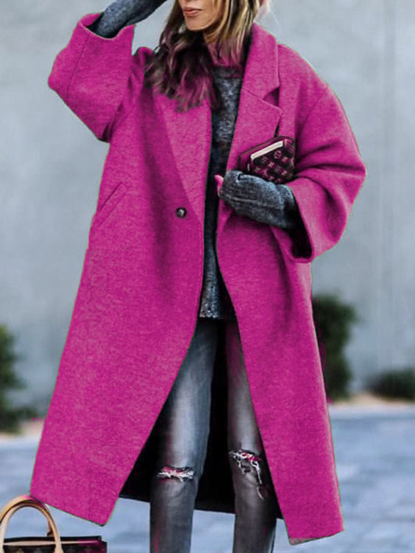 Beltless Loose Woolen Jacket