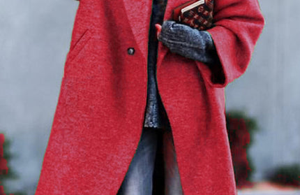 Beltless Loose Woolen Jacket
