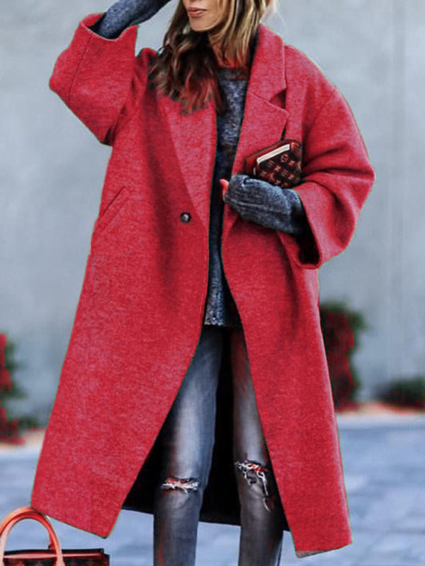 Beltless Loose Woolen Jacket
