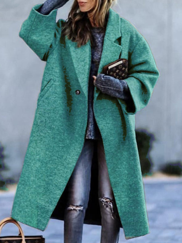 Beltless Loose Woolen Jacket