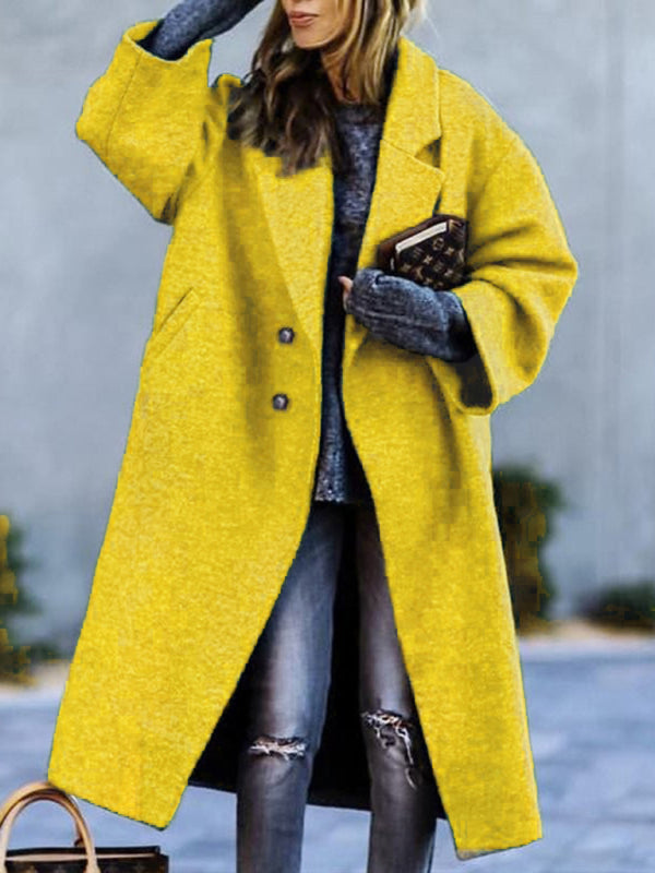 Beltless Loose Woolen Jacket
