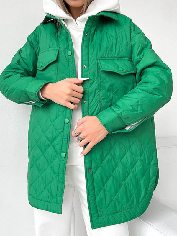 Long Buttoned Loose Jacket