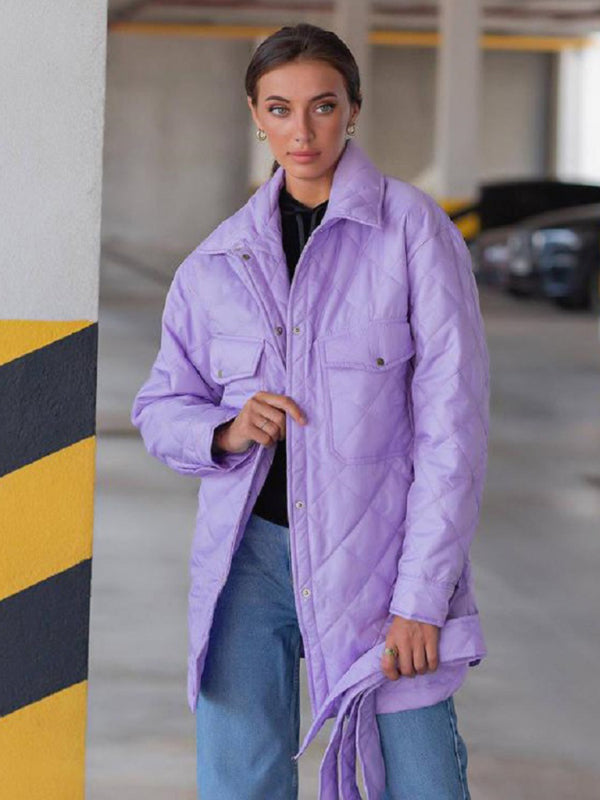 Long Buttoned Loose Jacket