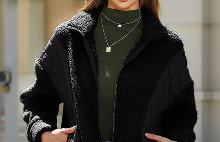 Zippered Plush Jacket