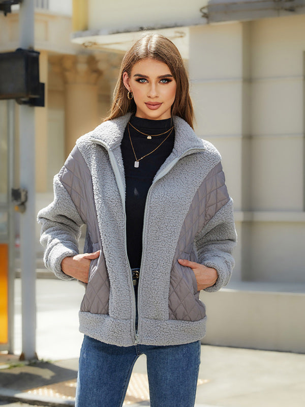 Zippered Plush Jacket