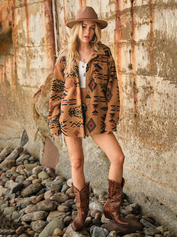 Plush Long Sleeve Jacket