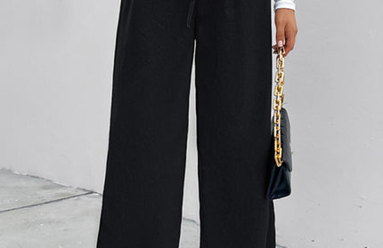 High Waist Loose Fit Wide Leg Pants