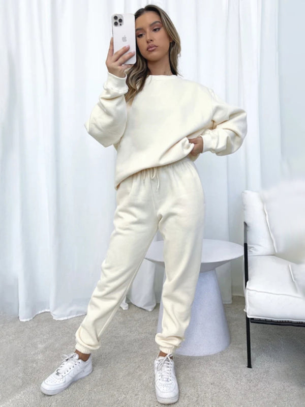 Casual Pullover Long Sleeve Sweater Suit - Hey Love Boutique