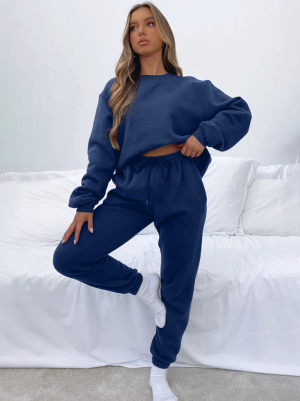 Casual Pullover Long Sleeve Sweater Suit - Hey Love Boutique