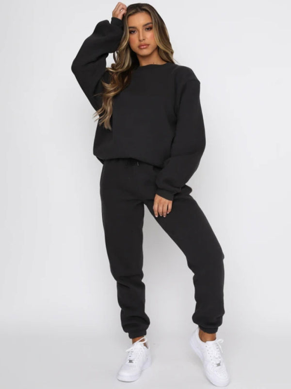 Casual Pullover Long Sleeve Sweater Suit - Hey Love Boutique