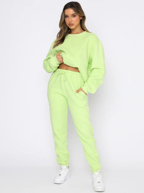 Casual Pullover Long Sleeve Sweater Suit - Hey Love Boutique