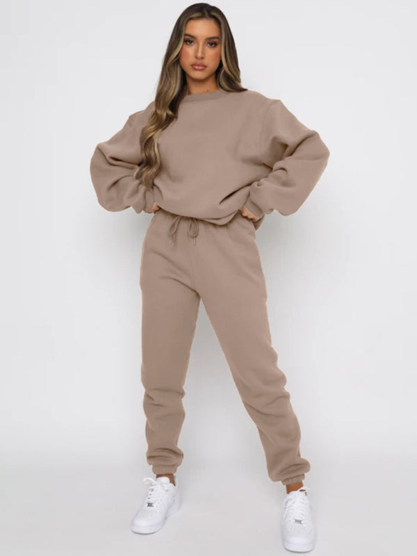 Casual Pullover Long Sleeve Sweater Suit - Hey Love Boutique