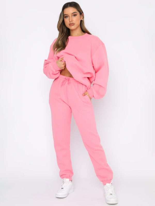 Casual Pullover Long Sleeve Sweater Suit - Hey Love Boutique