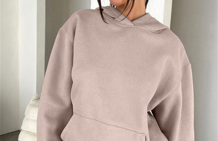 Loose Sweatshirt Shorts Set