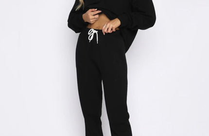 Pullover Long-Sleeved Sweatshirt Set - Hey Love Boutique
