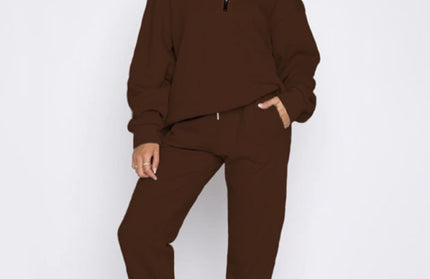 Pullover Long-Sleeved Sweatshirt Set - Hey Love Boutique