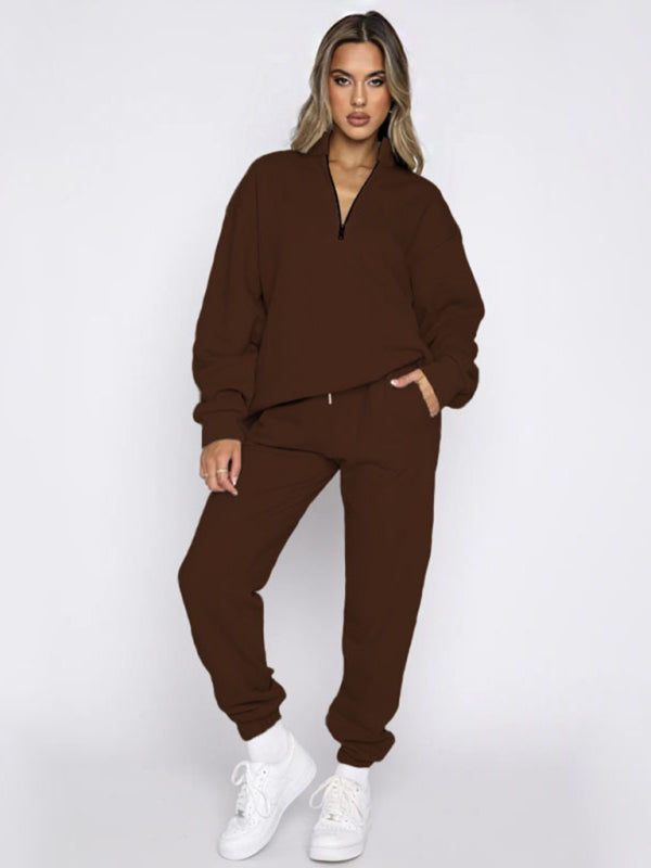 Pullover Long-Sleeved Sweatshirt Set - Hey Love Boutique