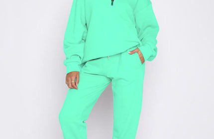 Pullover Long-Sleeved Sweatshirt Set - Hey Love Boutique