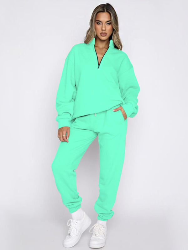 Pullover Long-Sleeved Sweatshirt Set - Hey Love Boutique