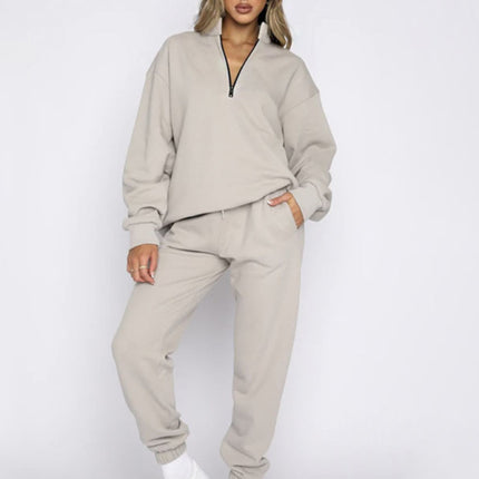 Pullover Long-Sleeved Sweatshirt Set - Hey Love Boutique