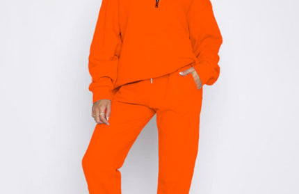 Pullover Long-Sleeved Sweatshirt Set - Hey Love Boutique