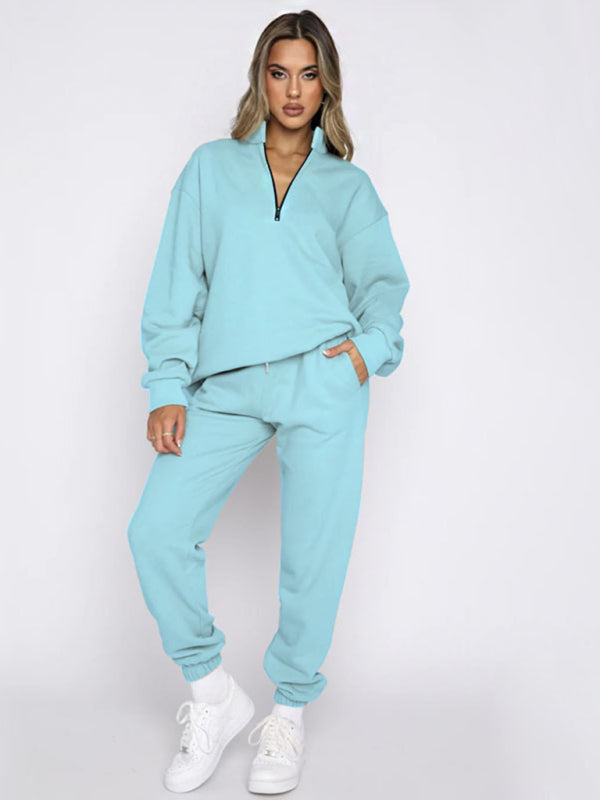 Pullover Long-Sleeved Sweatshirt Set - Hey Love Boutique