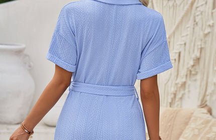 Casual Knitted Short Jumpsuit