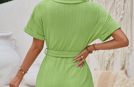 Casual Knitted Short Jumpsuit