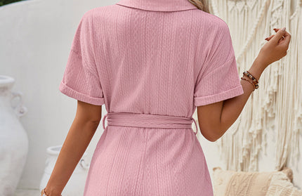 Casual Knitted Short Jumpsuit