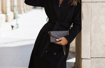 Tie Up Woolen Jacket