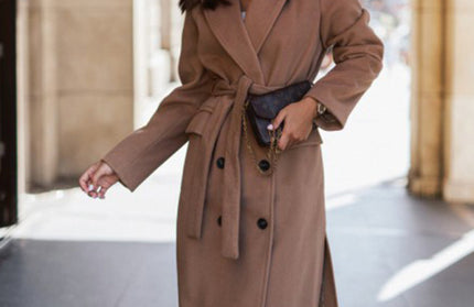 Tie Up Woolen Jacket