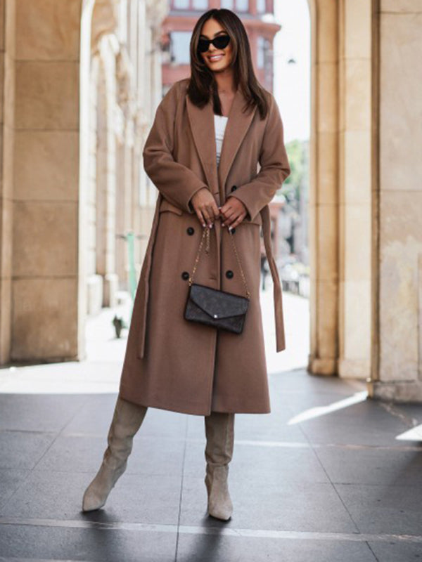 Tie Up Woolen Jacket