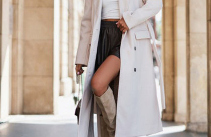 Tie Up Woolen Jacket