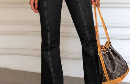 Stretch High Waist Flared Jeans