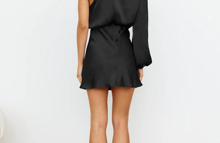 One-Shoulder Waist Dress