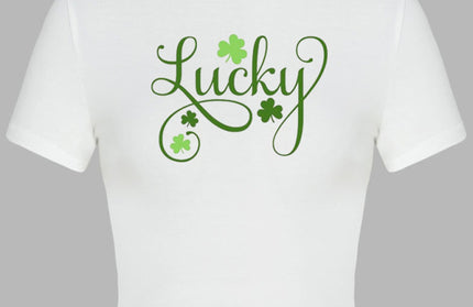 St. Patrick's Day Green Leaf Print T-Shirt