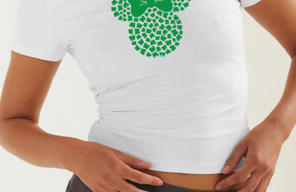 St. Patrick's Day Green Leaf Print T-Shirt