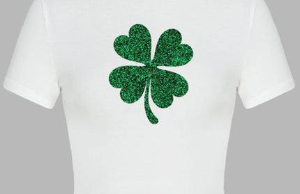 St. Patrick's Day Green Leaf Print T-Shirt