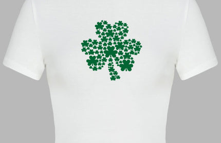 St. Patrick's Day Green Leaf Print T-Shirt